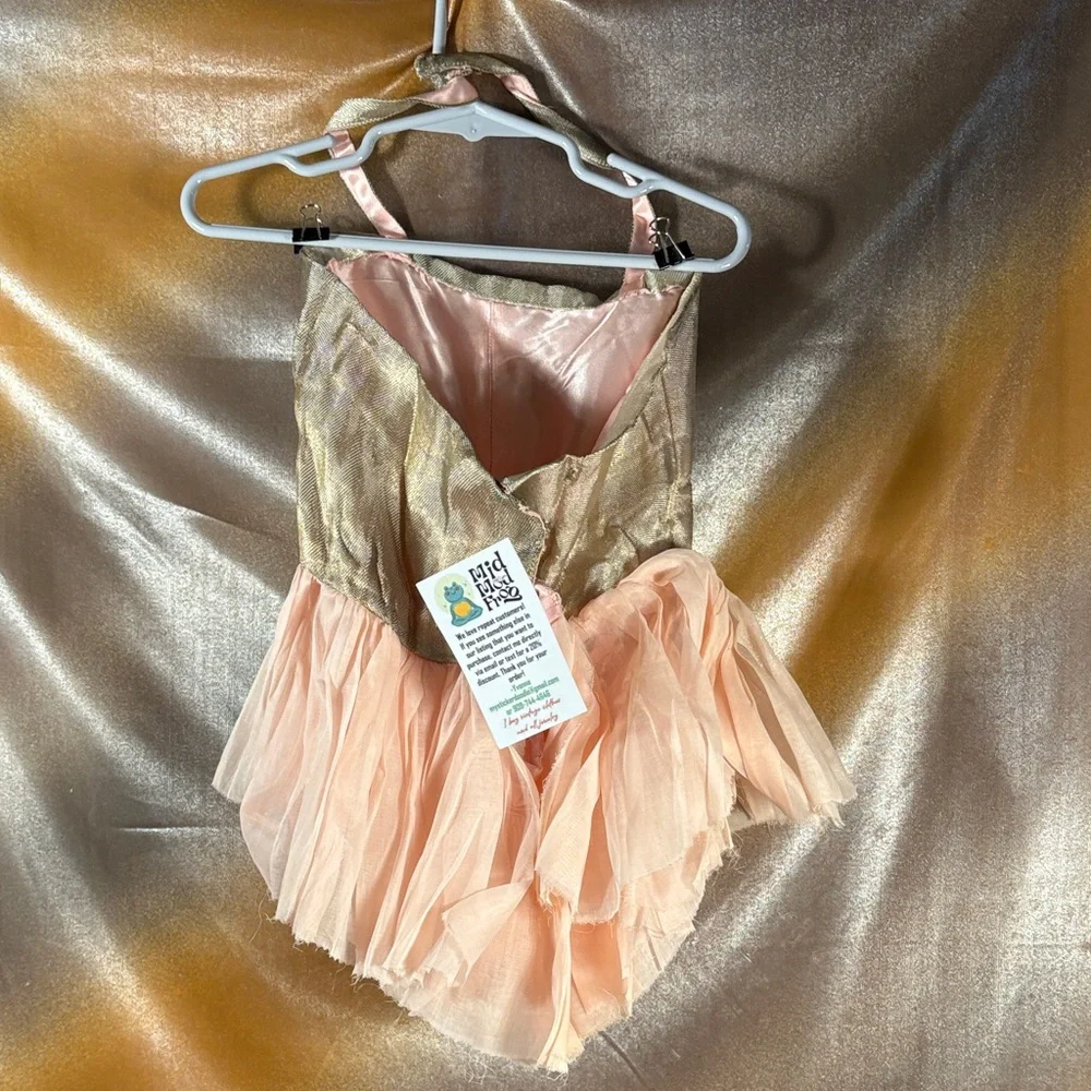 Vintage ballerina bespoke Sparkling Gold and Pink Kids‎ Costume see pics B1